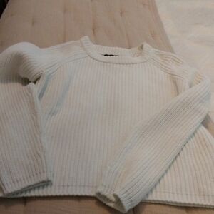 Quince White Crew Neck Sweater